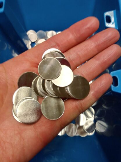 Pewter 18 ga Ducat sized Blanks (7/8 inch or 22 mm diameter)